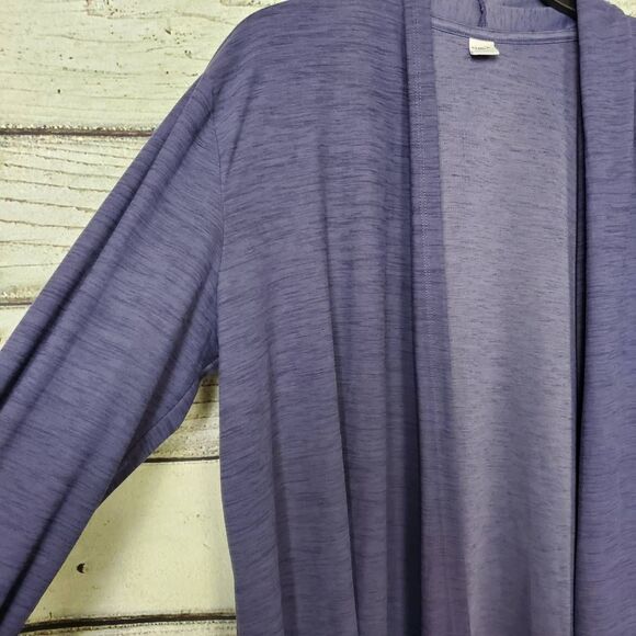 Old Navy Active Breathe On Purple Cardigan Women’s Large Lightweight Draped - Picture 3 of 6